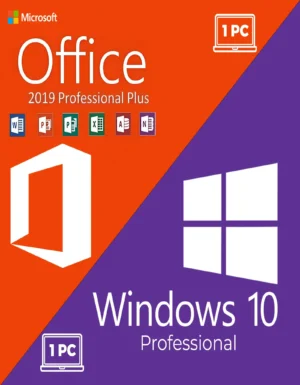 Paquete Microsoft© Windows 10 Professional | Microsoft Office 2019 Professional plus