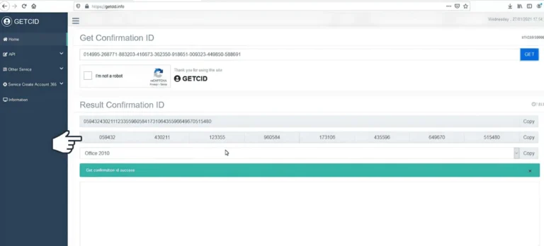 Activar Office por teléfono