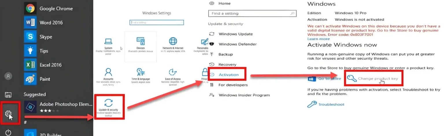 Windows per Telefon aktivieren