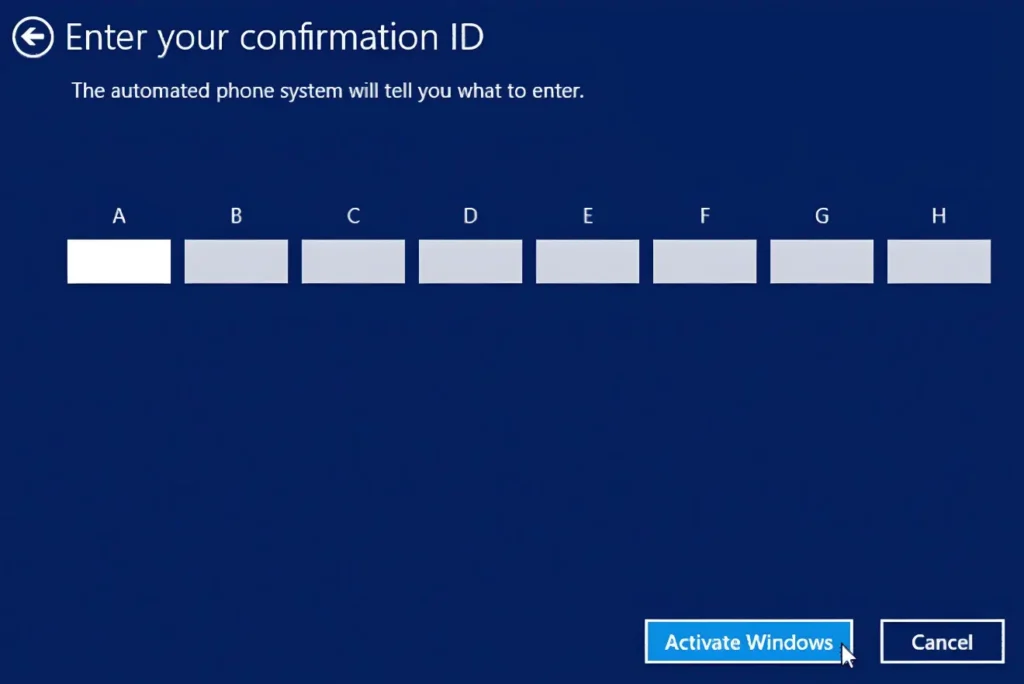 Windows per Telefon aktivieren
