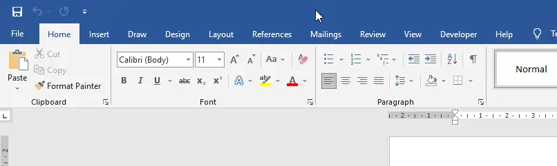Microsoft Office 2019 Interface