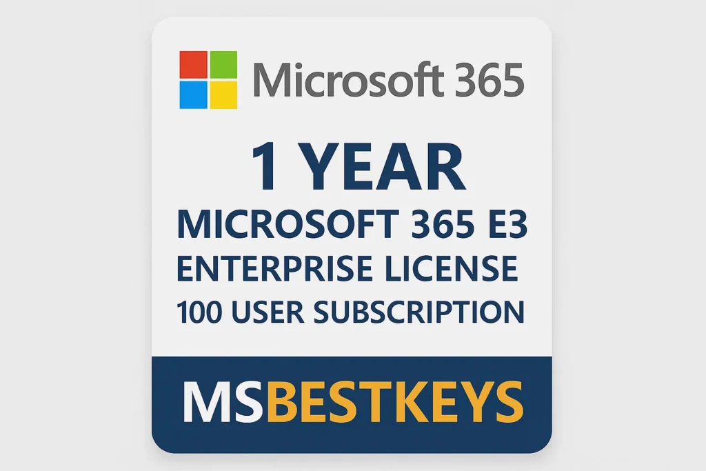 Microsoft 365 E3 Enterprise License