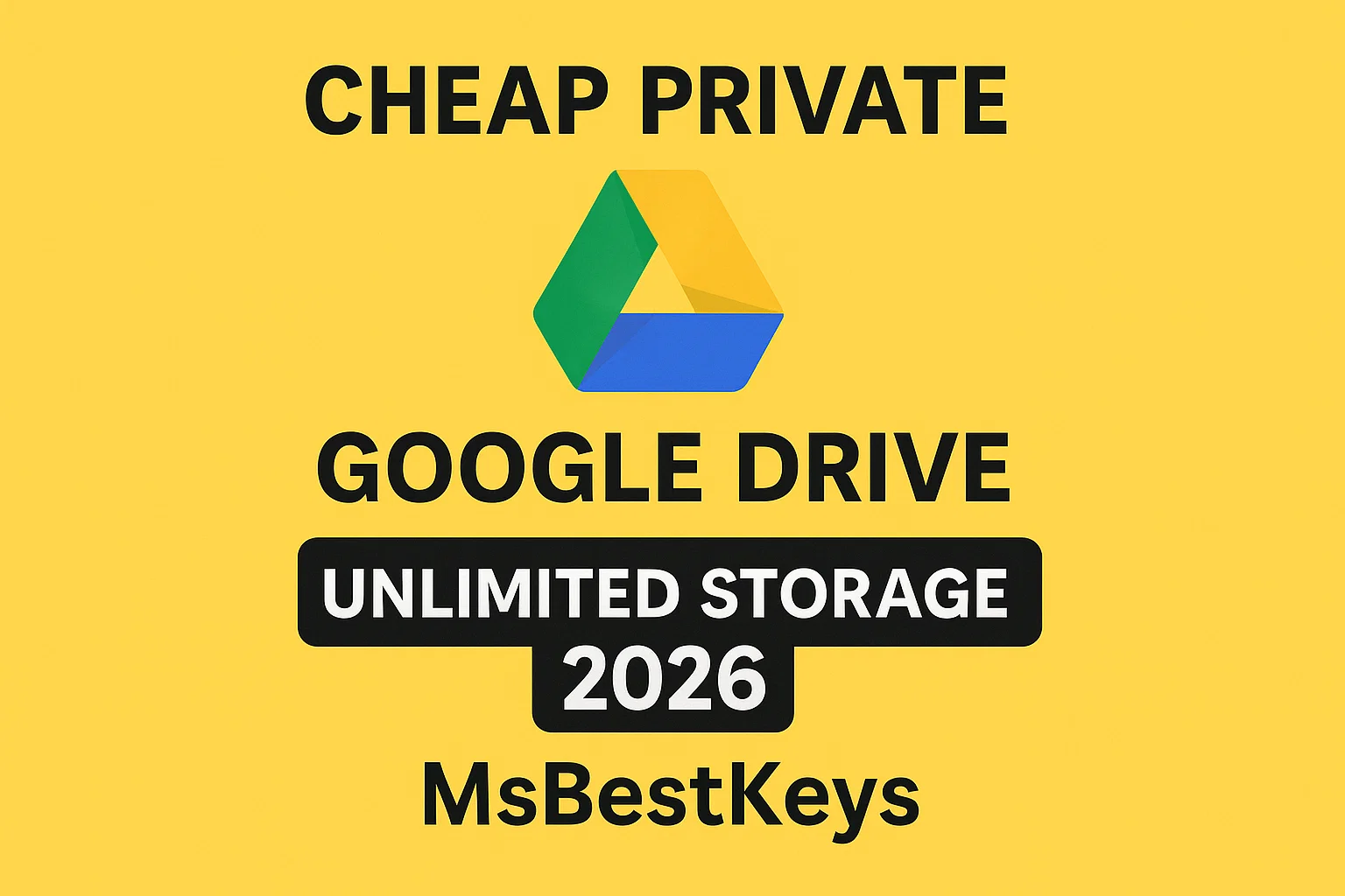 Cheap Private Google Drive Unlimited Storage 2026