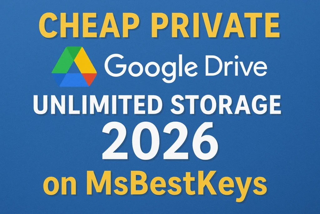 Buy Private Google Drive Unlimited Storage